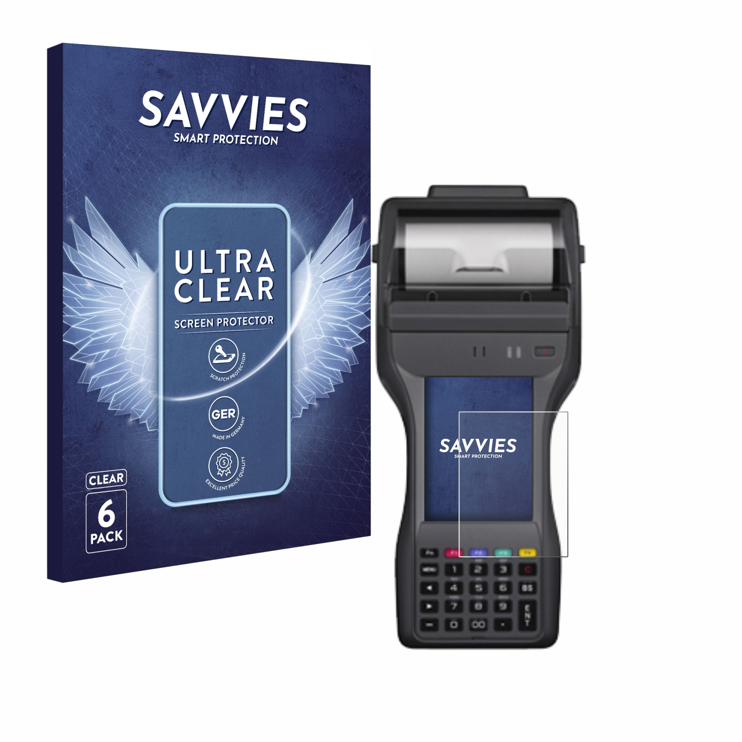 SAVVIES 6x klare Schutzfolie(für IT-9000) Casio