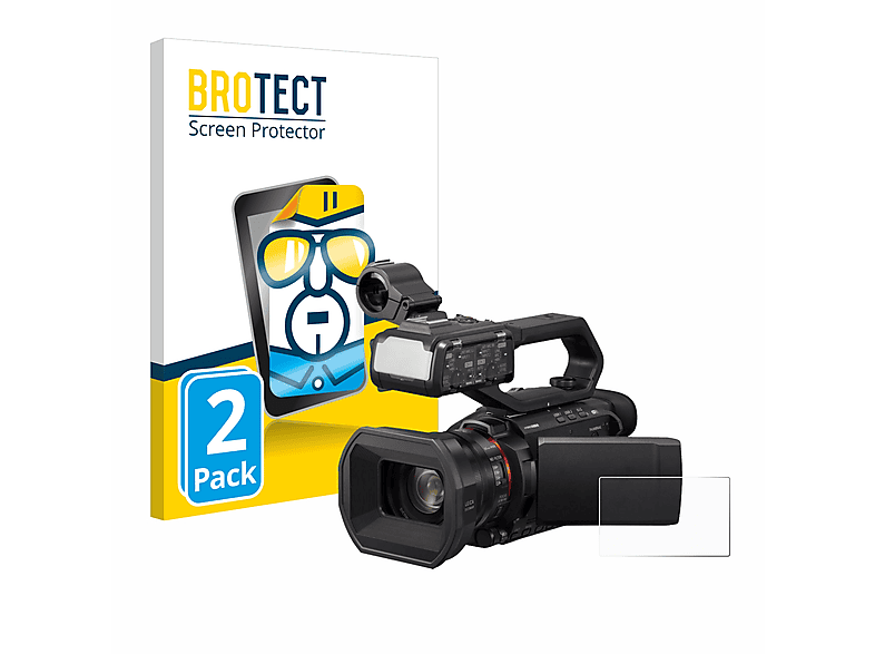 BROTECT 2x klare Schutzfolie(für Panasonic HC-X1500)