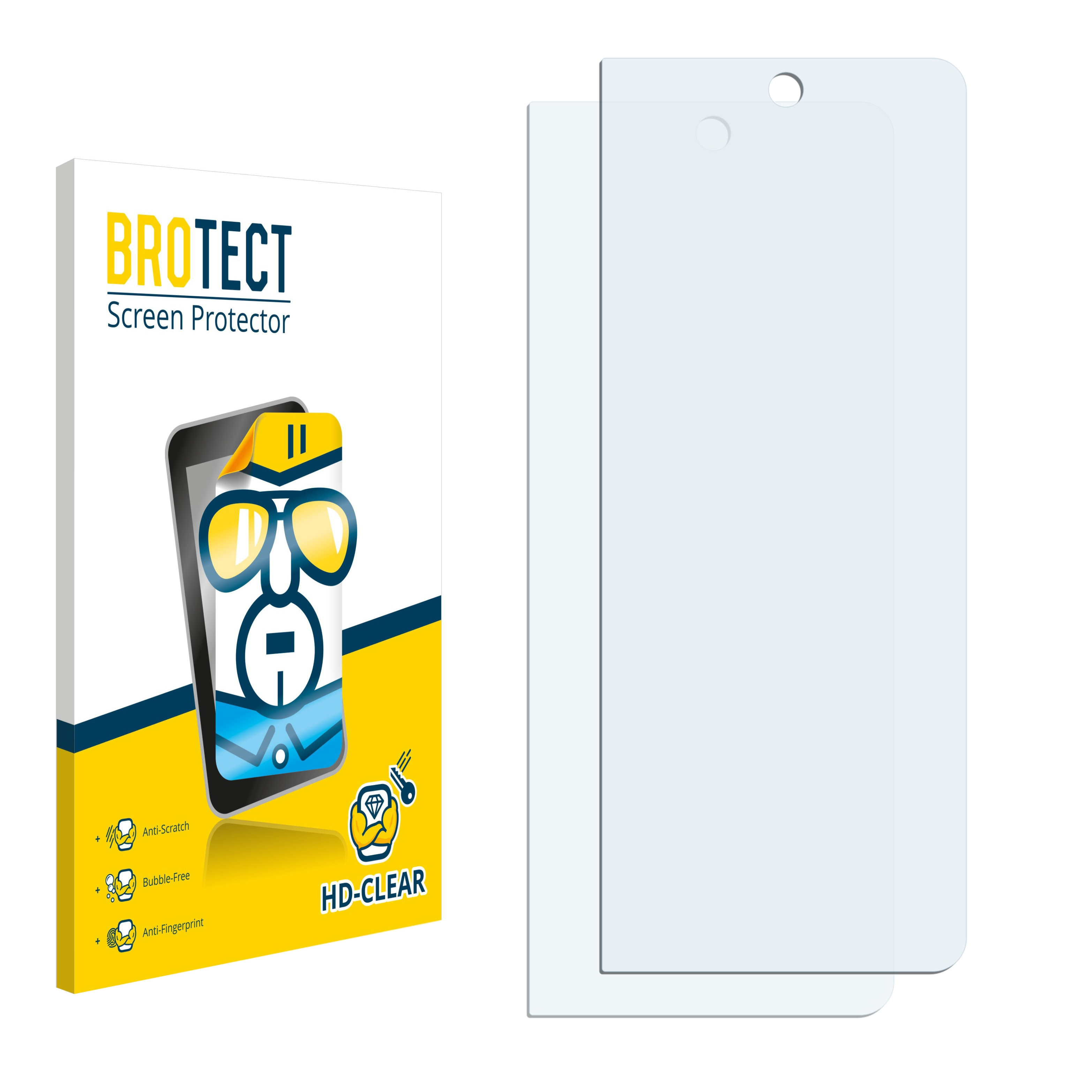 BROTECT 2x klare Samsung Fold Z Galaxy 5) Schutzfolie(für