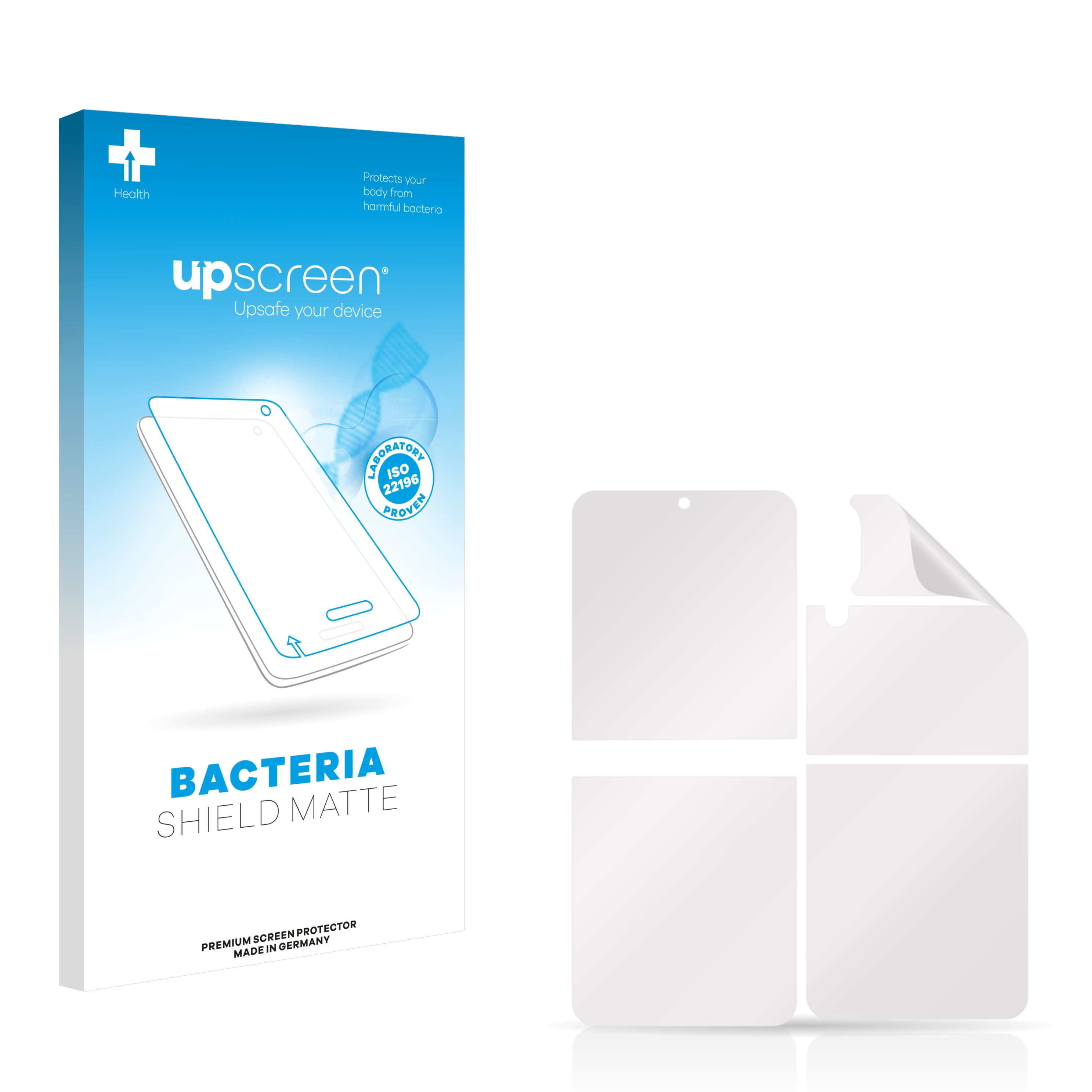 Flip Schutzfolie(für UPSCREEN Galaxy matte Z 4) Samsung antibakteriell entspiegelt