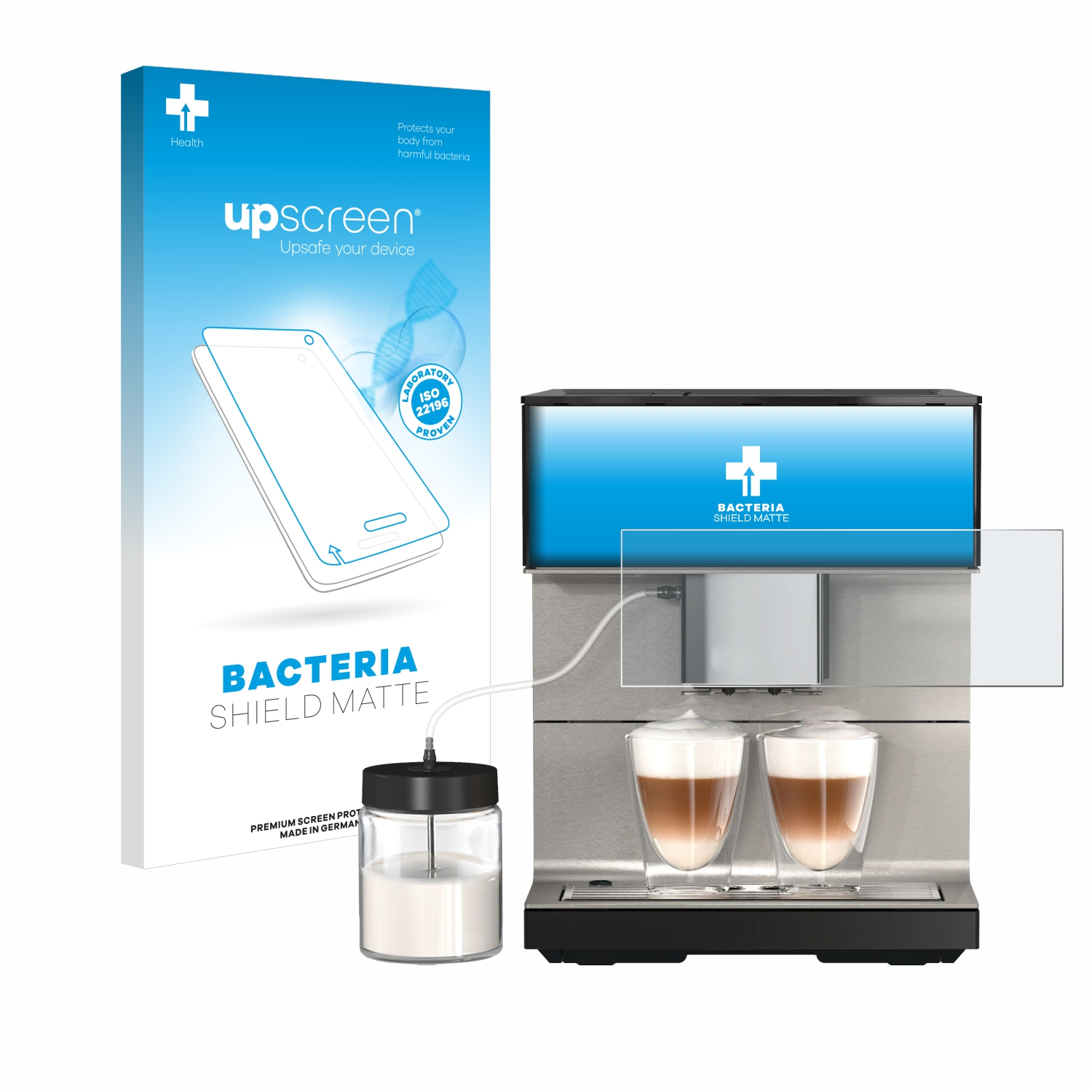 CoffeePassion) 7550 CM antibakteriell entspiegelt Miele Schutzfolie(für matte UPSCREEN
