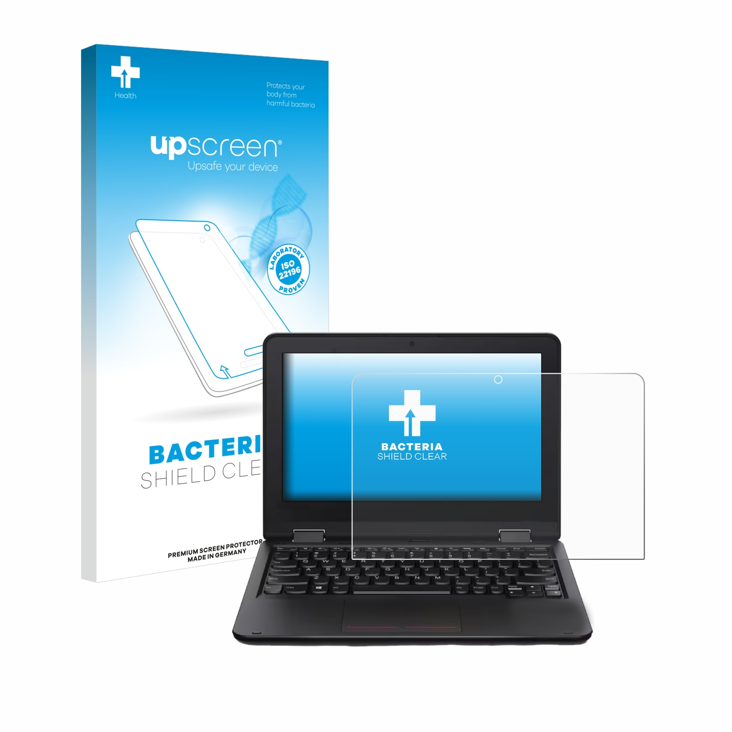 UPSCREEN antibakteriell klare Schutzfolie(für Lenovo 11e Yoga 5.Gen) ThinkPad