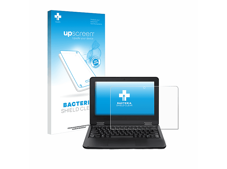 UPSCREEN antibakteriell klare Schutzfolie(für Lenovo 11e Yoga 5.Gen) ThinkPad