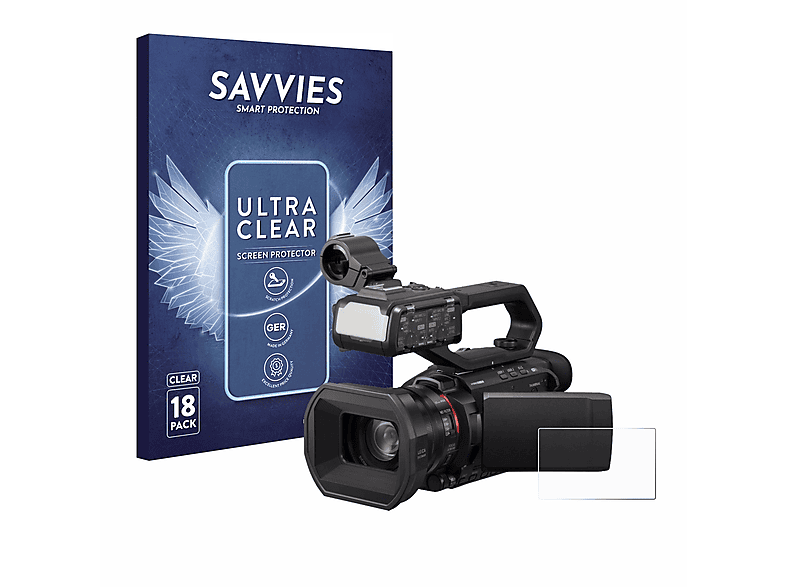 Panasonic SAVVIES HC-X1500) klare 18x Schutzfolie(für