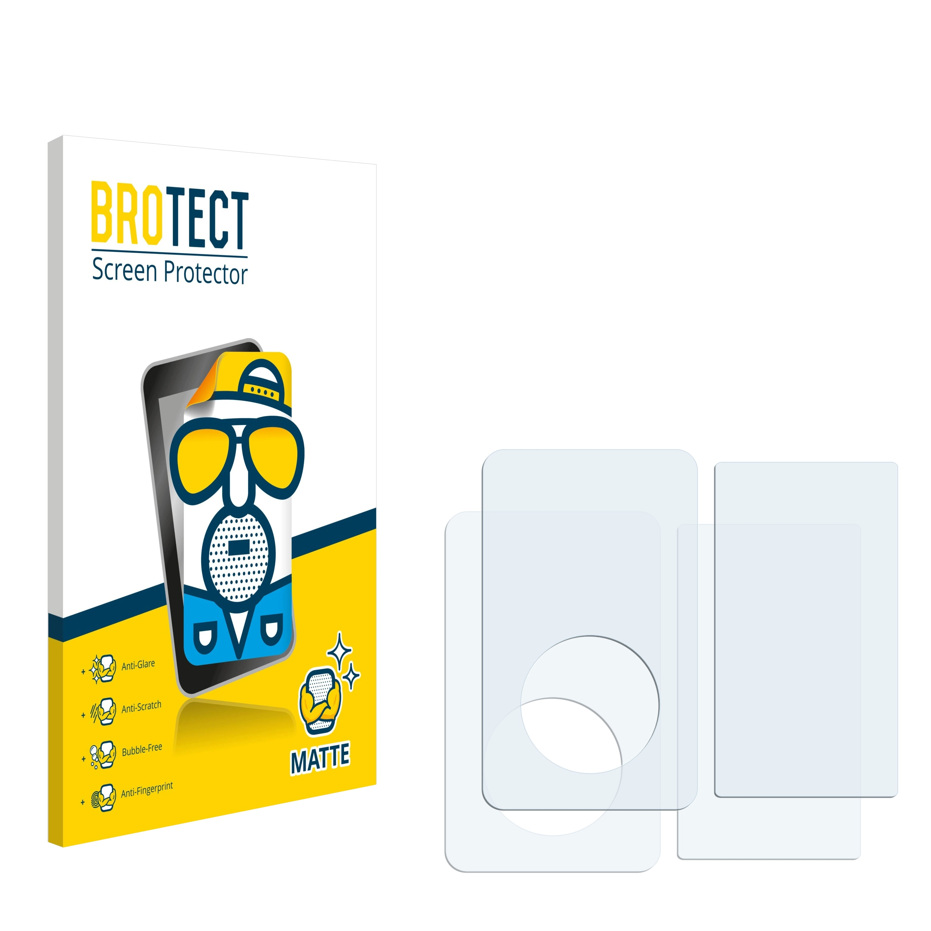 BROTECT 2x matte Schutzfolie(für Apple Video (Display+Rückseite)) Classic iPod