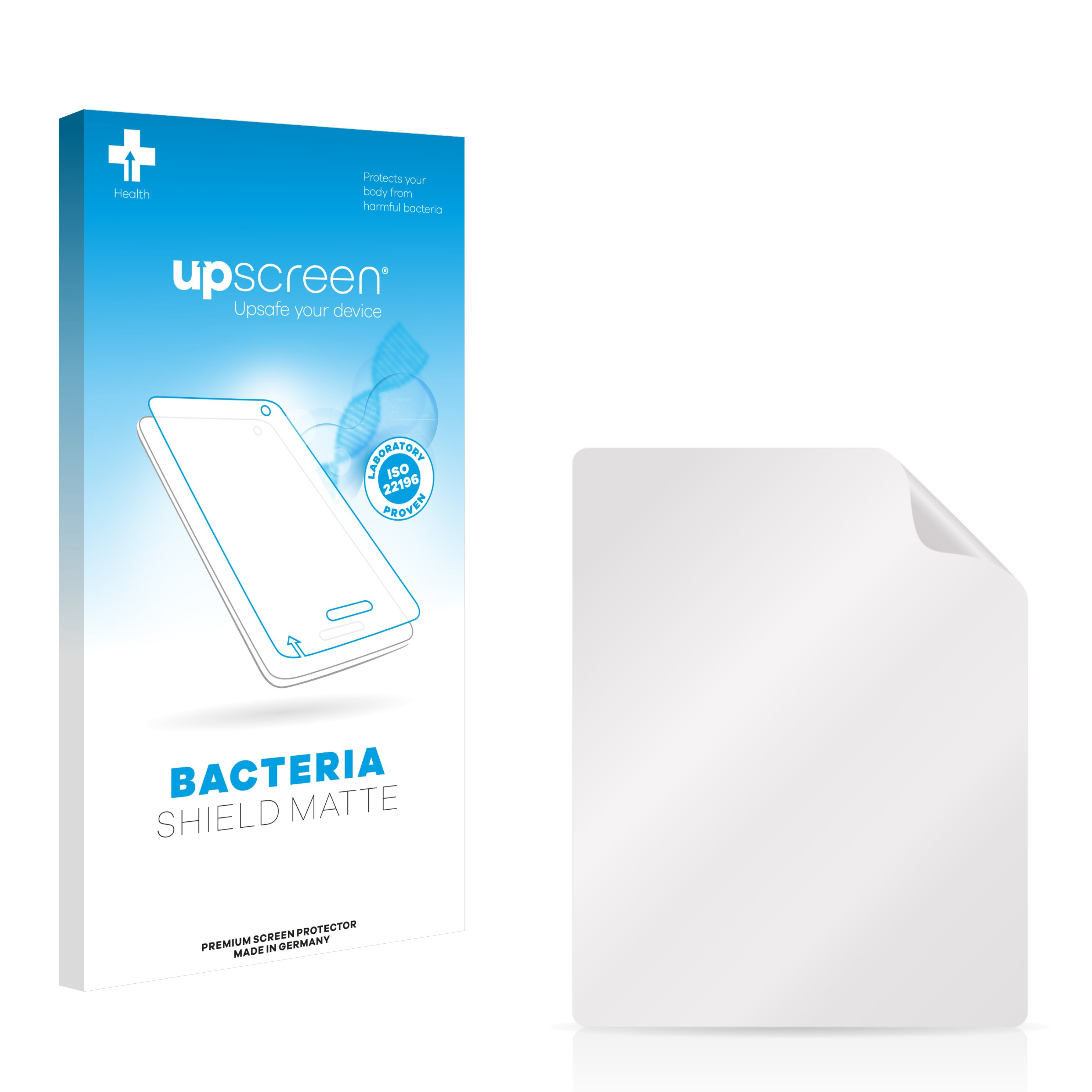 UPSCREEN antibakteriell matte GPSMAP 496) Garmin entspiegelt Schutzfolie(für