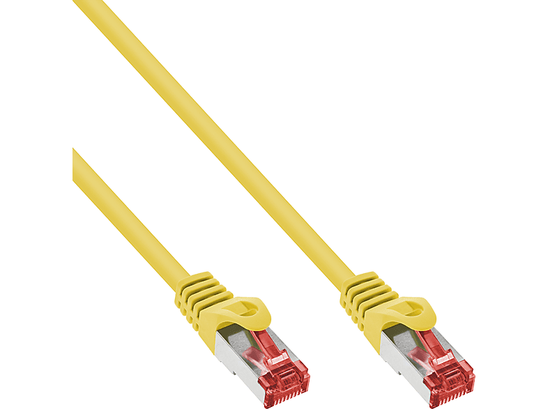 INLINE InLine® Patchkabel, S/FTP (PiMf), Cat.6, 250MHz, PVC, CCA, gelb, 2m, Patchkabel, 2 m