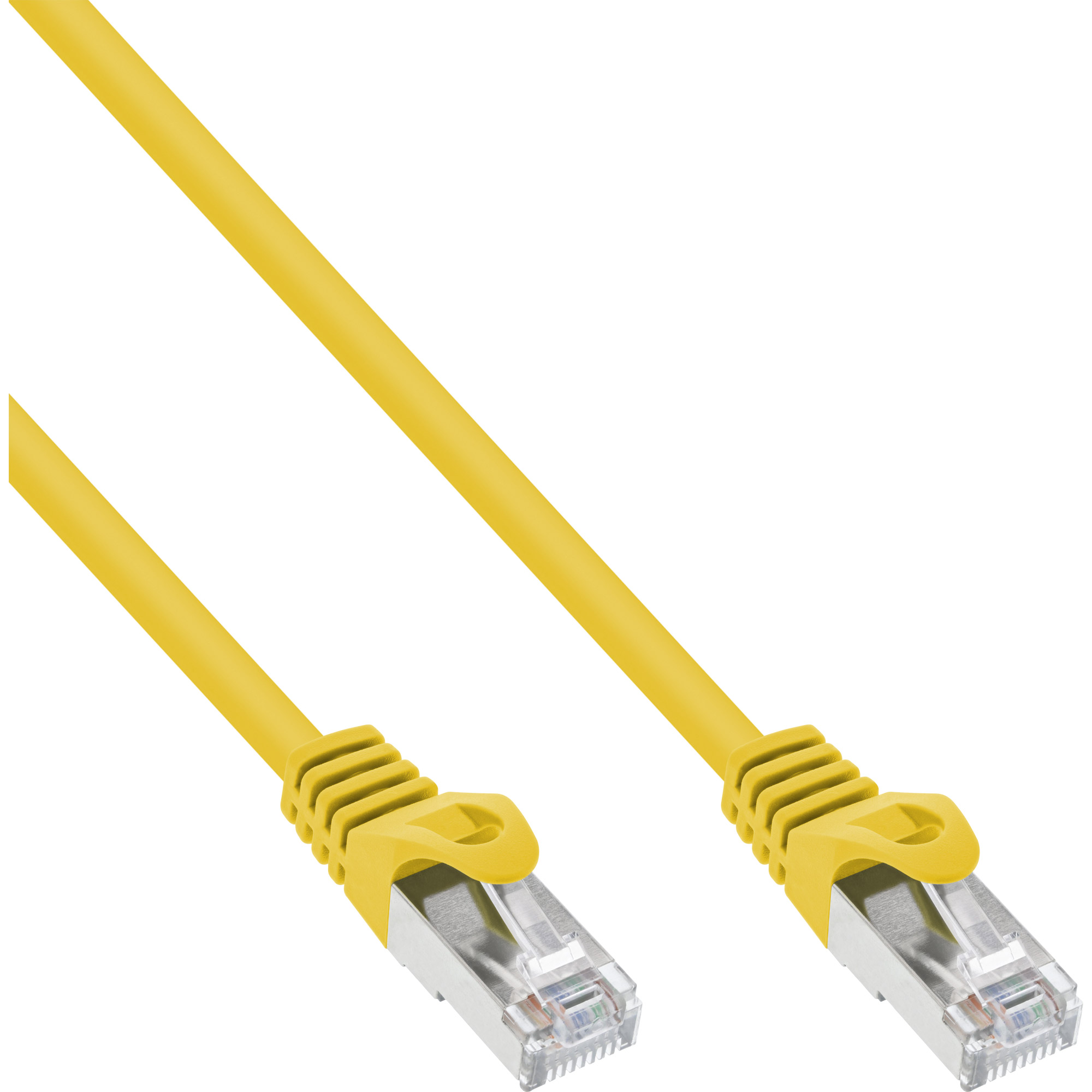 INLINE InLine® Patchkabel, SF/UTP, Cat.5e, Patchkabel, gelb, 0,3 0,3m Kabel m Patchkabel