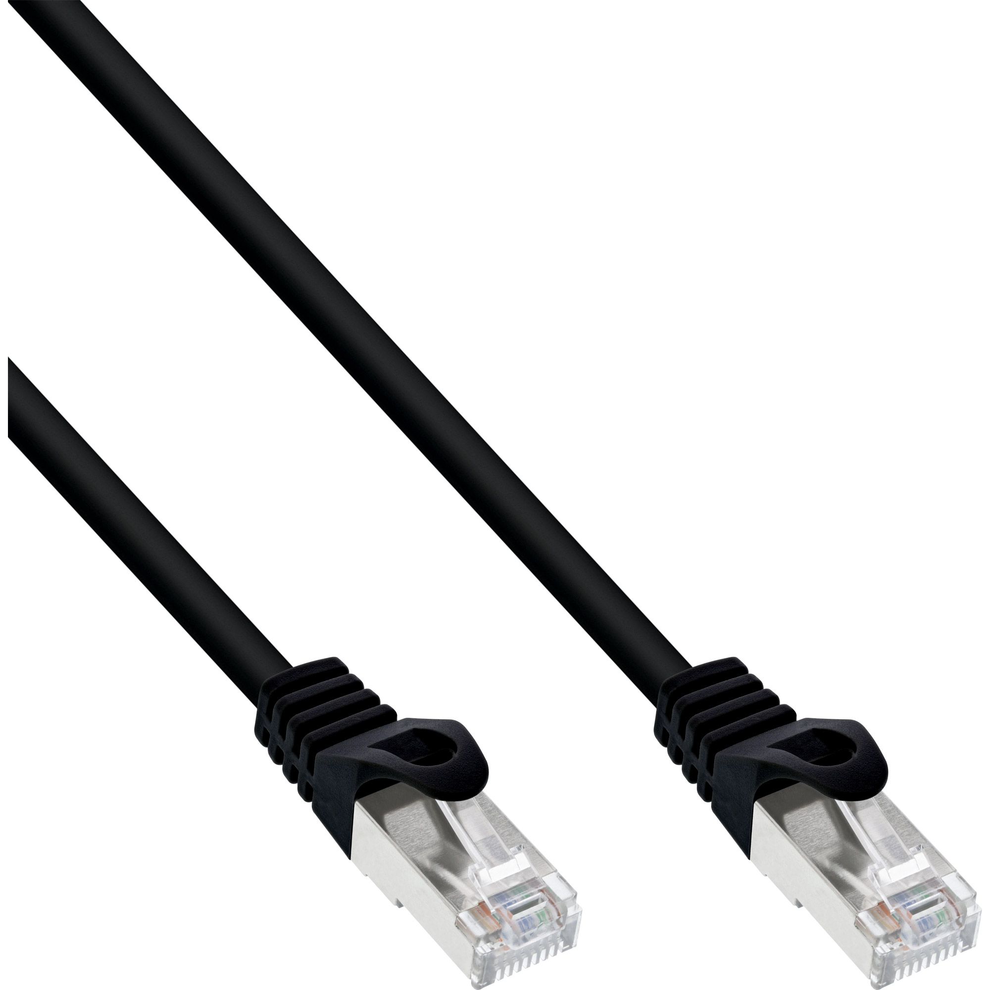 Kabel m Cat.5e, F/UTP, InLine® Patchkabel INLINE schwarz, 3 Patchkabel, F/UTP, Patchkabel, 3m