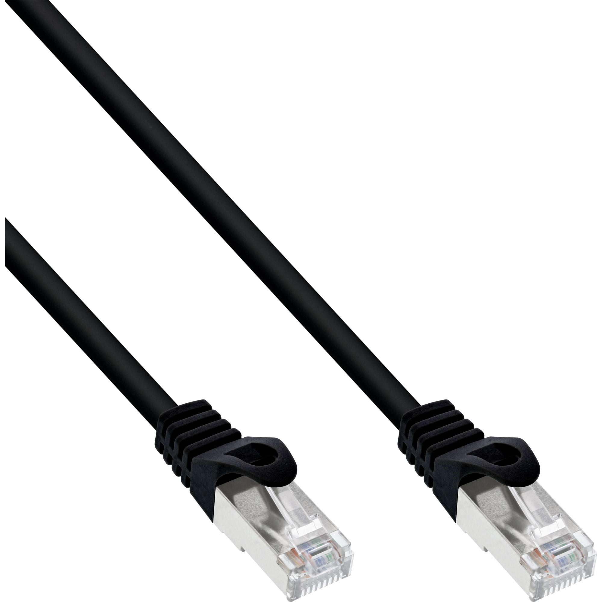 Cat.5e, Kabel m Patchkabel, Patchkabel, InLine® F/UTP, 1 1m INLINE schwarz, Patchkabel F/UTP,