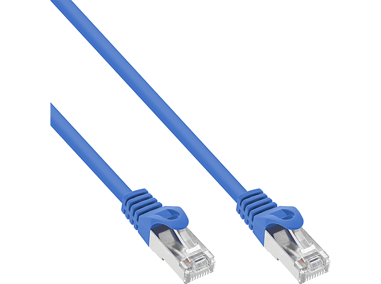 INLINE InLine® Patchkabel, SF/UTP, Cat.5e, blau, 0,25m Kabel Patchkabel, Patchkabel, 0,25 m