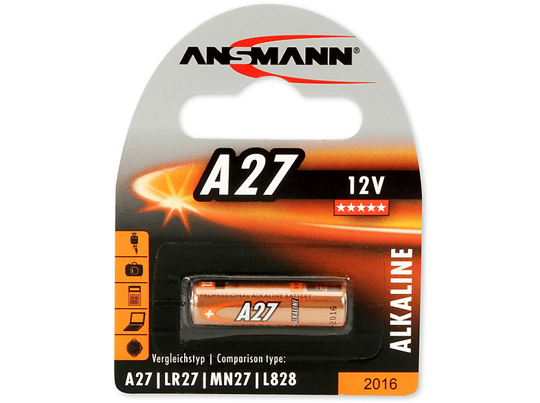 ANSMANN ANSMANN 1516-0001 Alkaline Batterie A27, 12V Strom