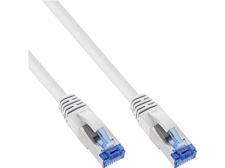 INLINE InLine® Patchkabel, S/FTP 0,25 m (PiMf), weiß,, Patchkabel, 500MHz, halogenfrei, Cat.6A