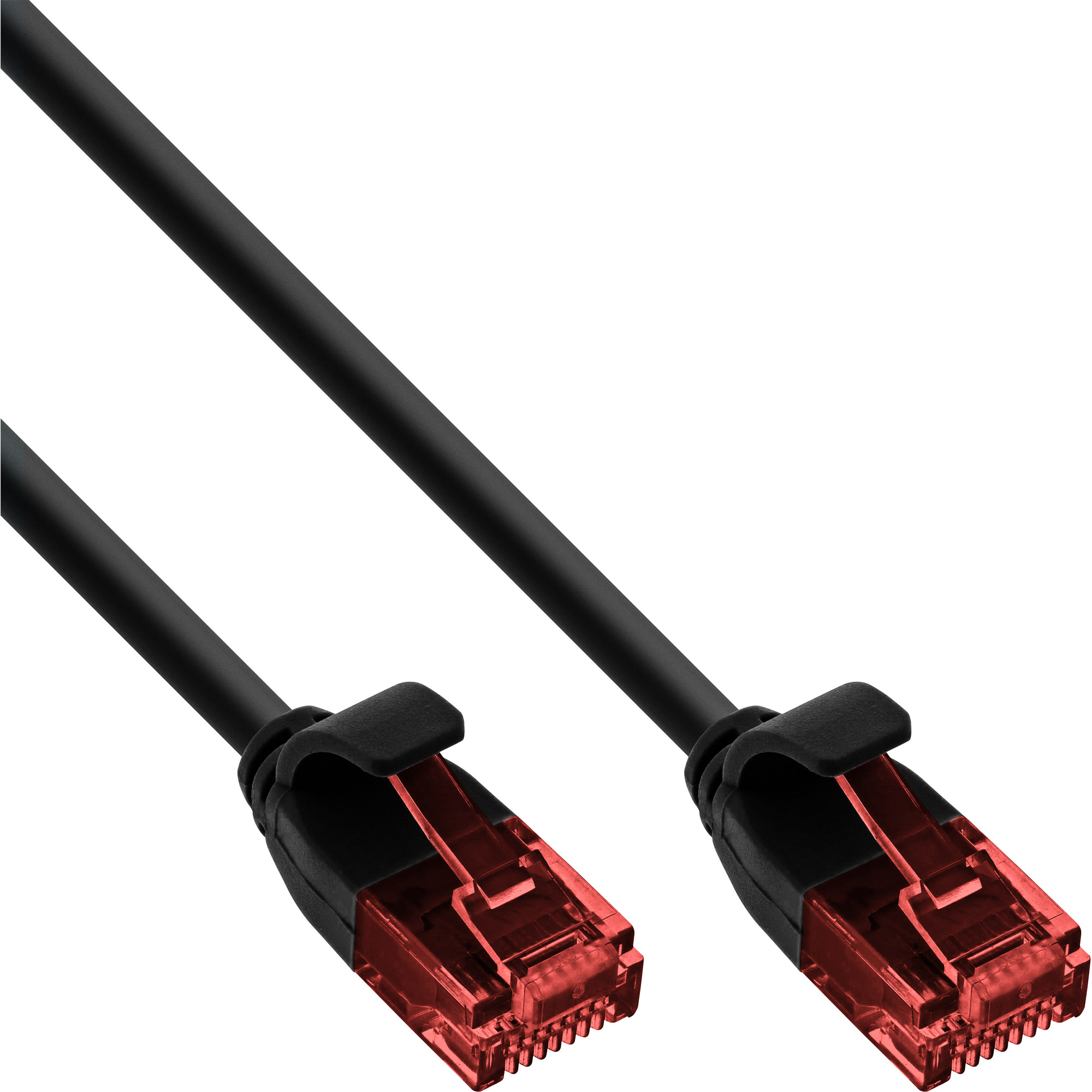 Kabel m 3m INLINE Patchkabel, InLine® Cat.6, Patchkabel, Patchkabel, 3 schwarz, U/UTP, Slim