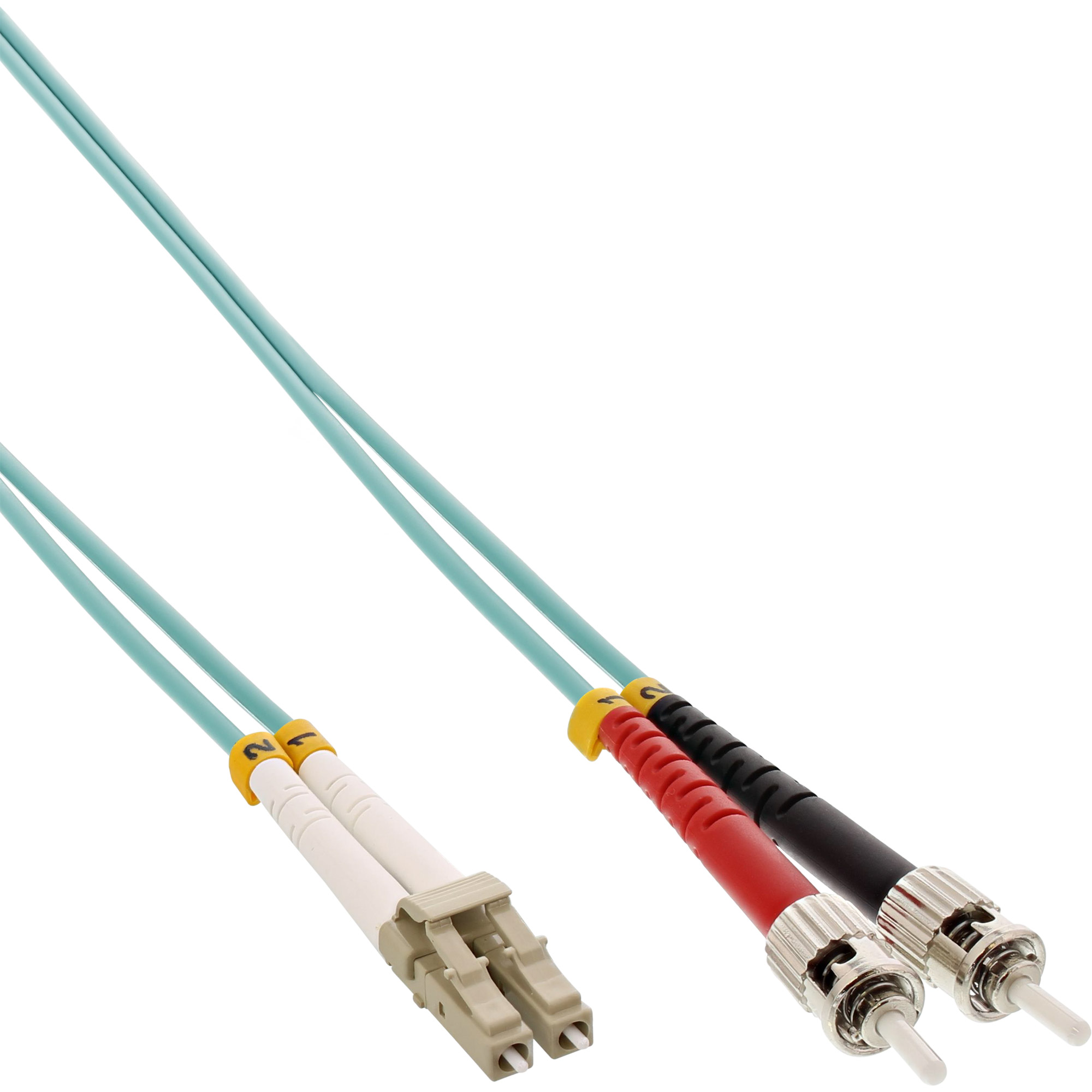 InLine® Patchkabel Kabel, 15 50/125µm, INLINE OM3, Patchkabel, LWL 15m LWL, LC/ST, m Duplex Kabel