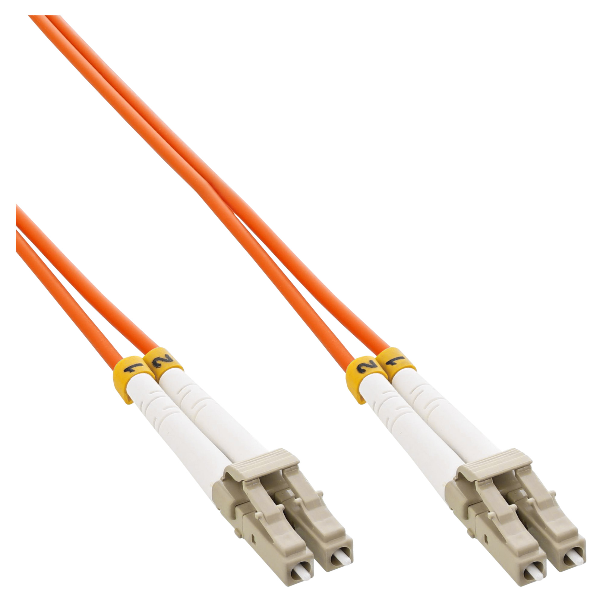 INLINE InLine® LWL Duplex Kabel, 0,5m LWL, 62,5/125µm, LWL, 0,5 Patchkabel OM1, m Kabel LC/LC