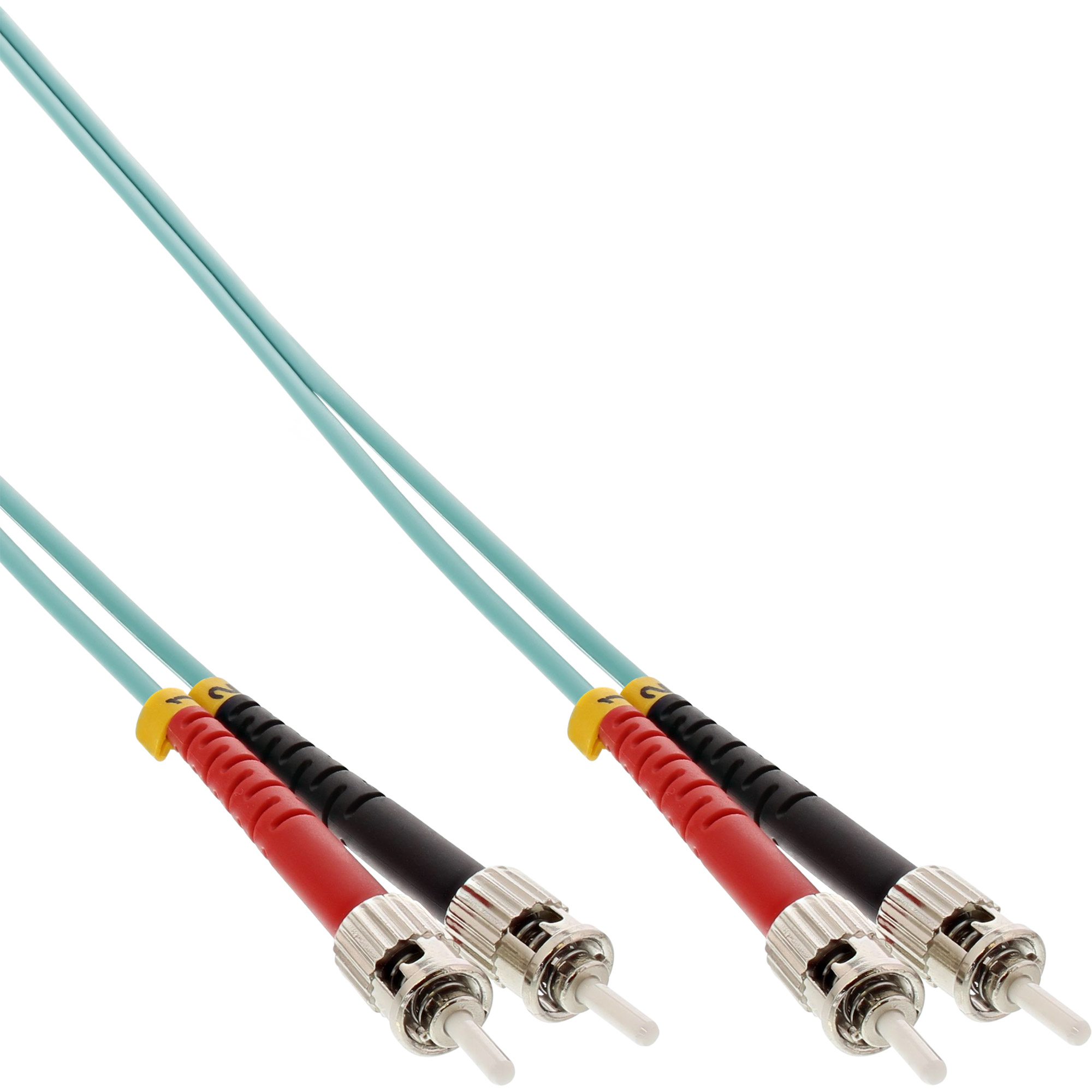 INLINE InLine® LWL Duplex Kabel, 1 ST/ST, Patchkabel 50/125µm, OM3, 1m Patchkabel, LWL, m Kabel