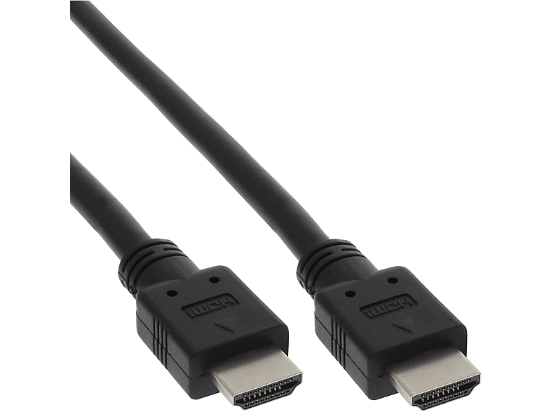 INLINE InLine® HDMI Kabel, Stecker, HDMI-High Speed, Stecker HDMI schwarz, 7,5m 