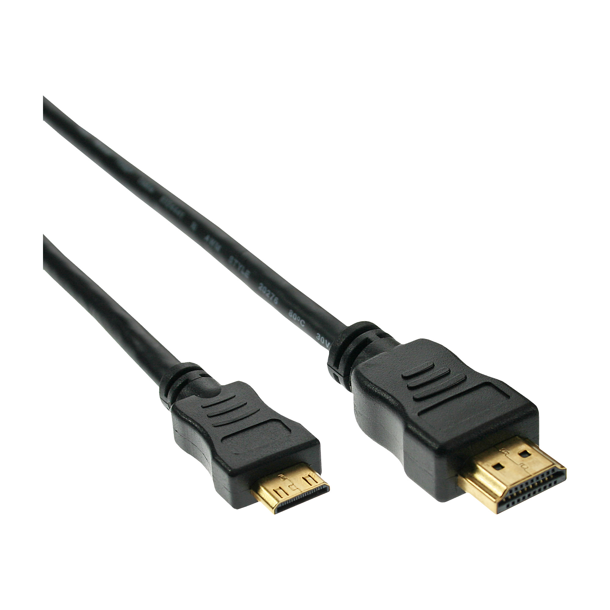 INLINE InLine® HDMI Stecker auf Kabel, Mini HDMI Speed C, High Cable, A verg