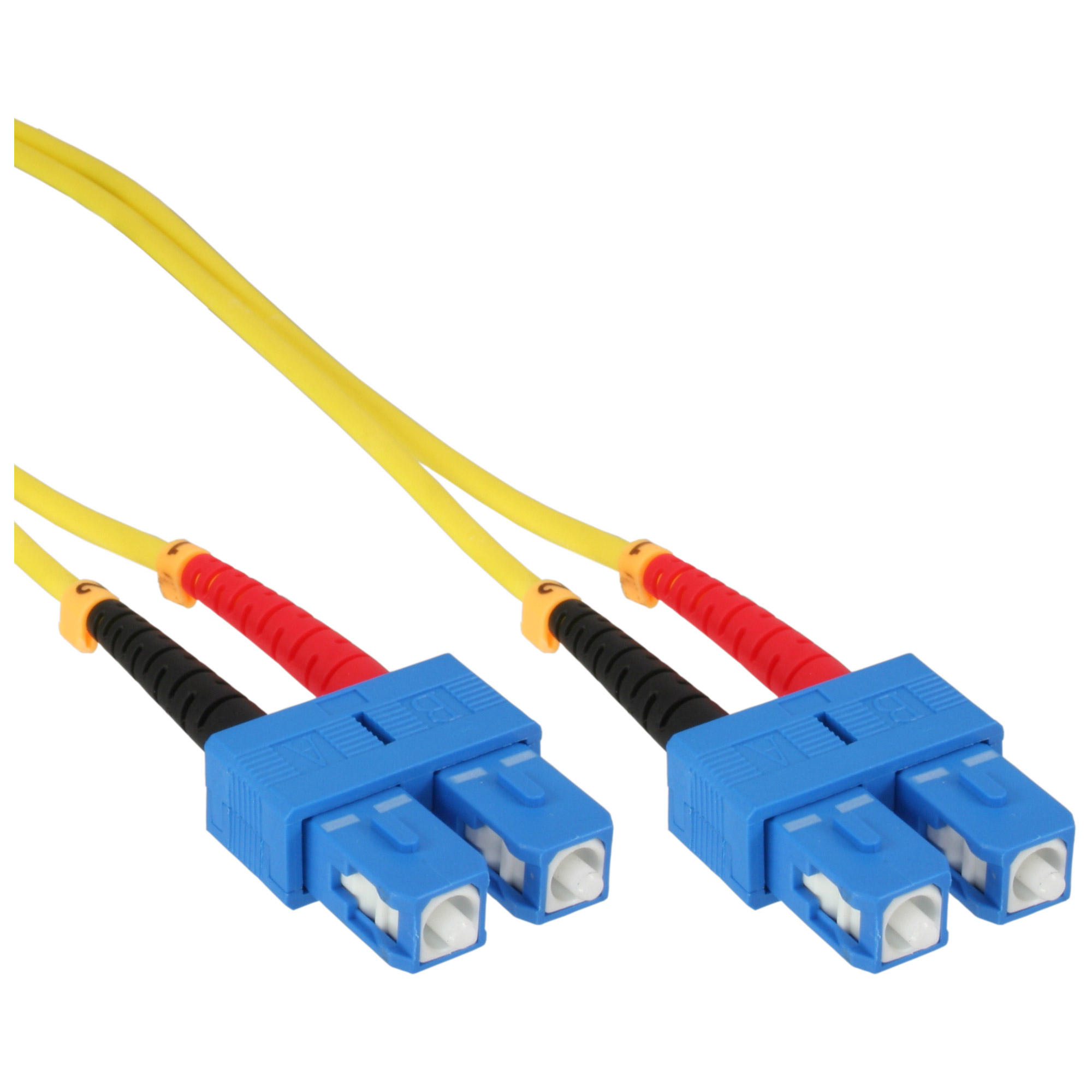 0,5 LWL, LWL m Duplex Kabel, 0,5m INLINE Patchkabel 9/125µm, Patchkabel, SC/SC, OS2, Kabel InLine®