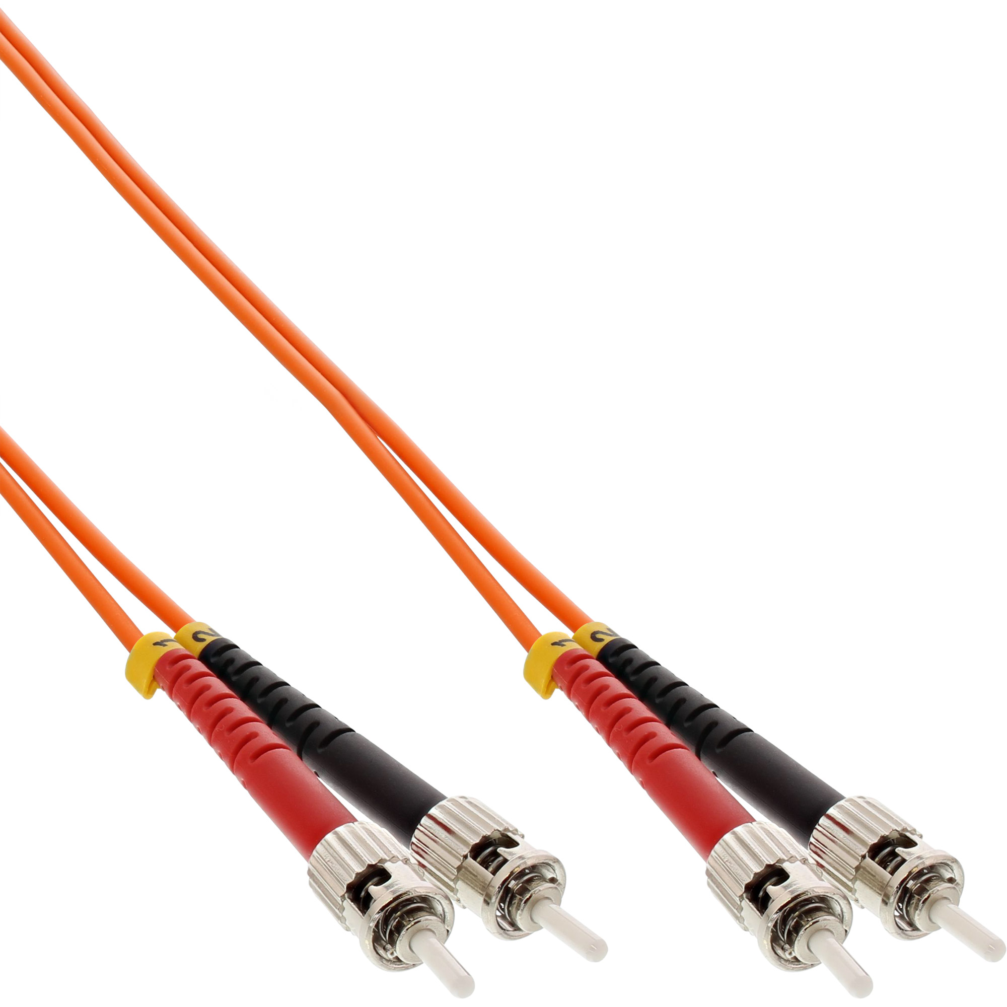 INLINE InLine® LWL Duplex Kabel, Patchkabel, 3 ST/ST, 3m 50/125µm, m Patchkabel OM2, LWL, Kabel