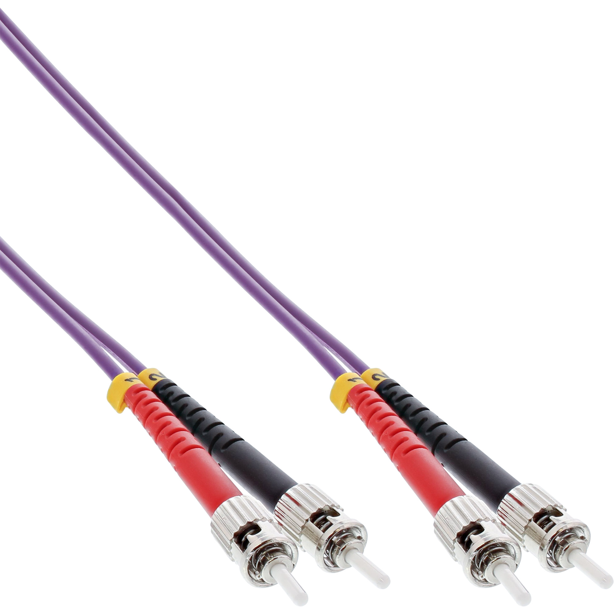 ST/ST, OM4, m 15 15m 50/125µm, Patchkabel, LWL Kabel, INLINE LWL, Patchkabel Duplex Kabel InLine®