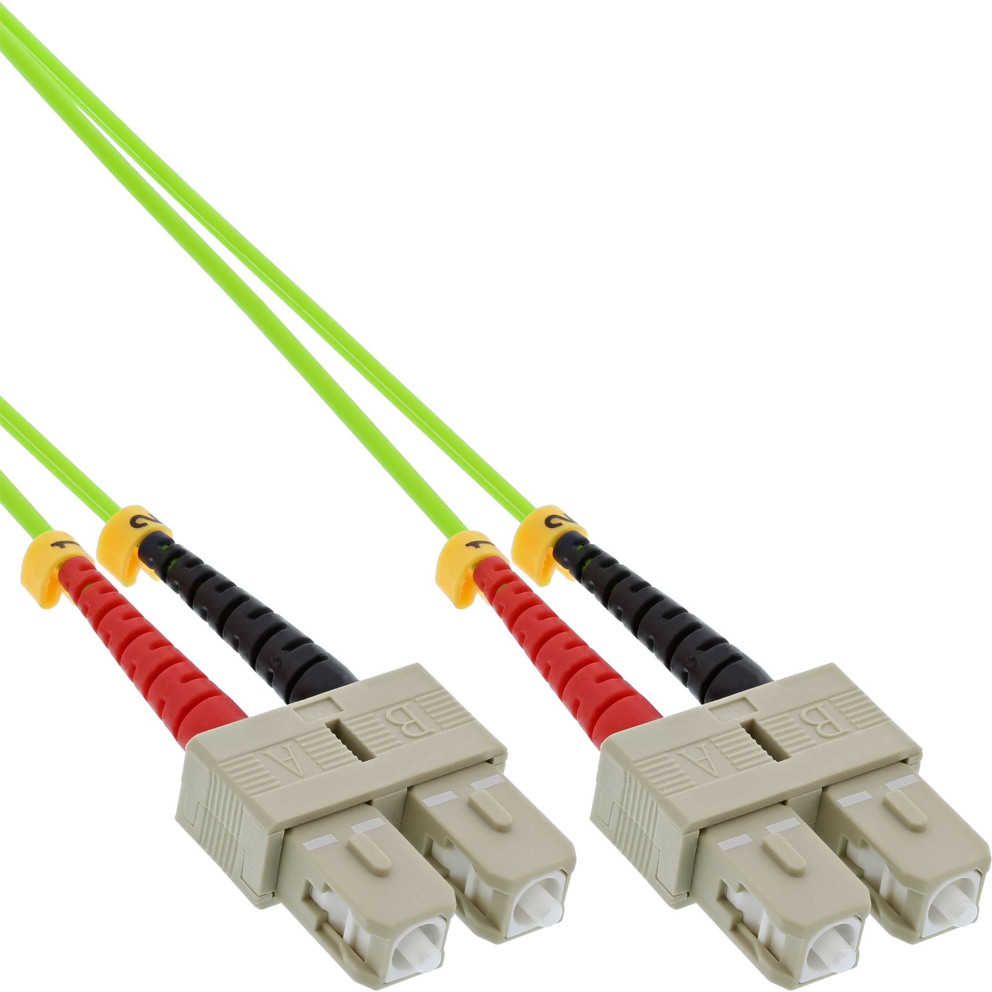 INLINE InLine® LWL Duplex Kabel, Patchkabel, 1 1m LWL, Kabel 50/125µm, Patchkabel OM5, SC/SC, m