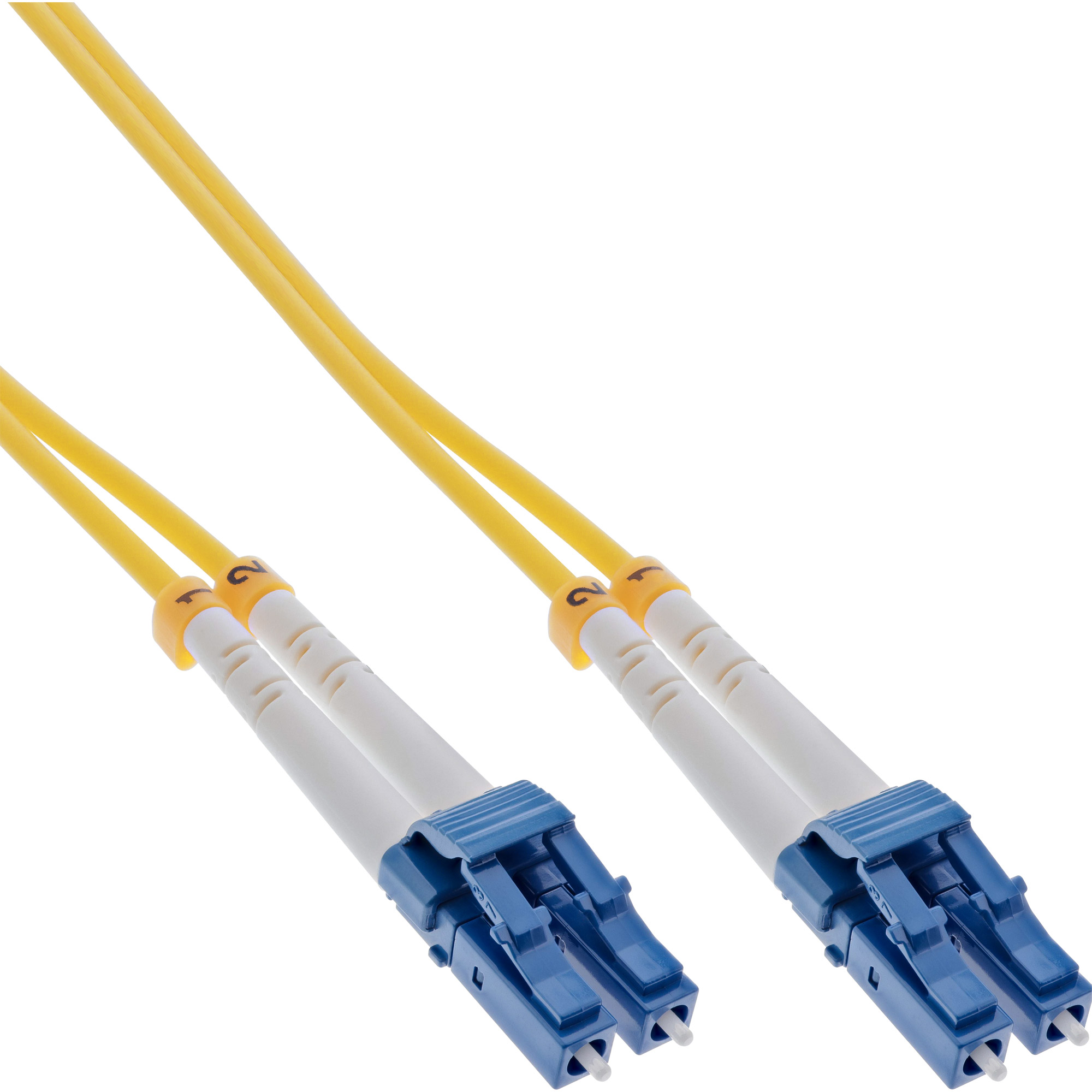 Kabel, Patchkabel LWL, Kabel Duplex LC/LC OS2, InLine® 3m 9/125µm, 3 INLINE m Patchkabel, LWL