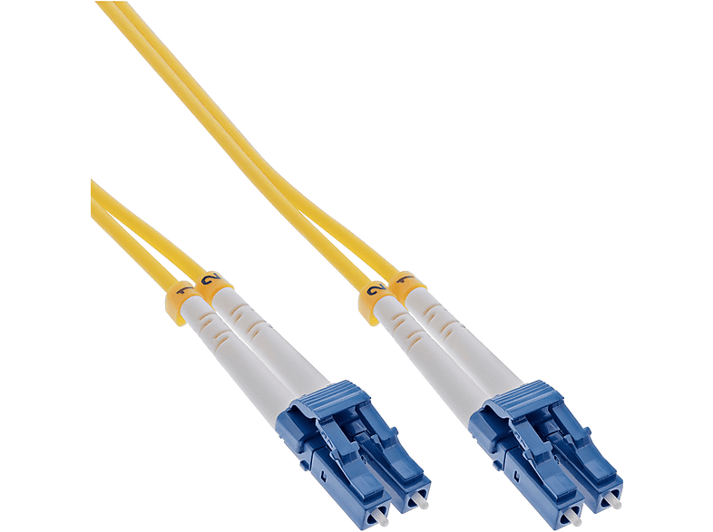 INLINE InLine® LWL Duplex Kabel, LC/LC, 9/125µm, OS2, 10m Kabel Patchkabel, Patchkabel LWL, 10 m