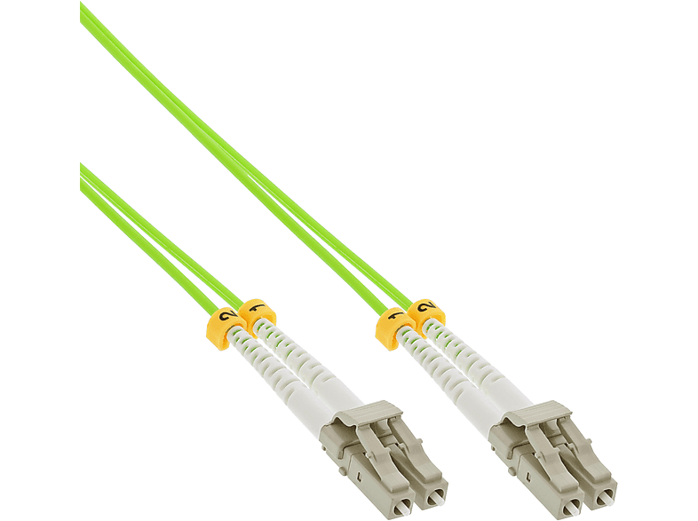 INLINE InLine® LWL Duplex Kabel, LC/LC, 50/125µm, OM5, 10m Kabel ...