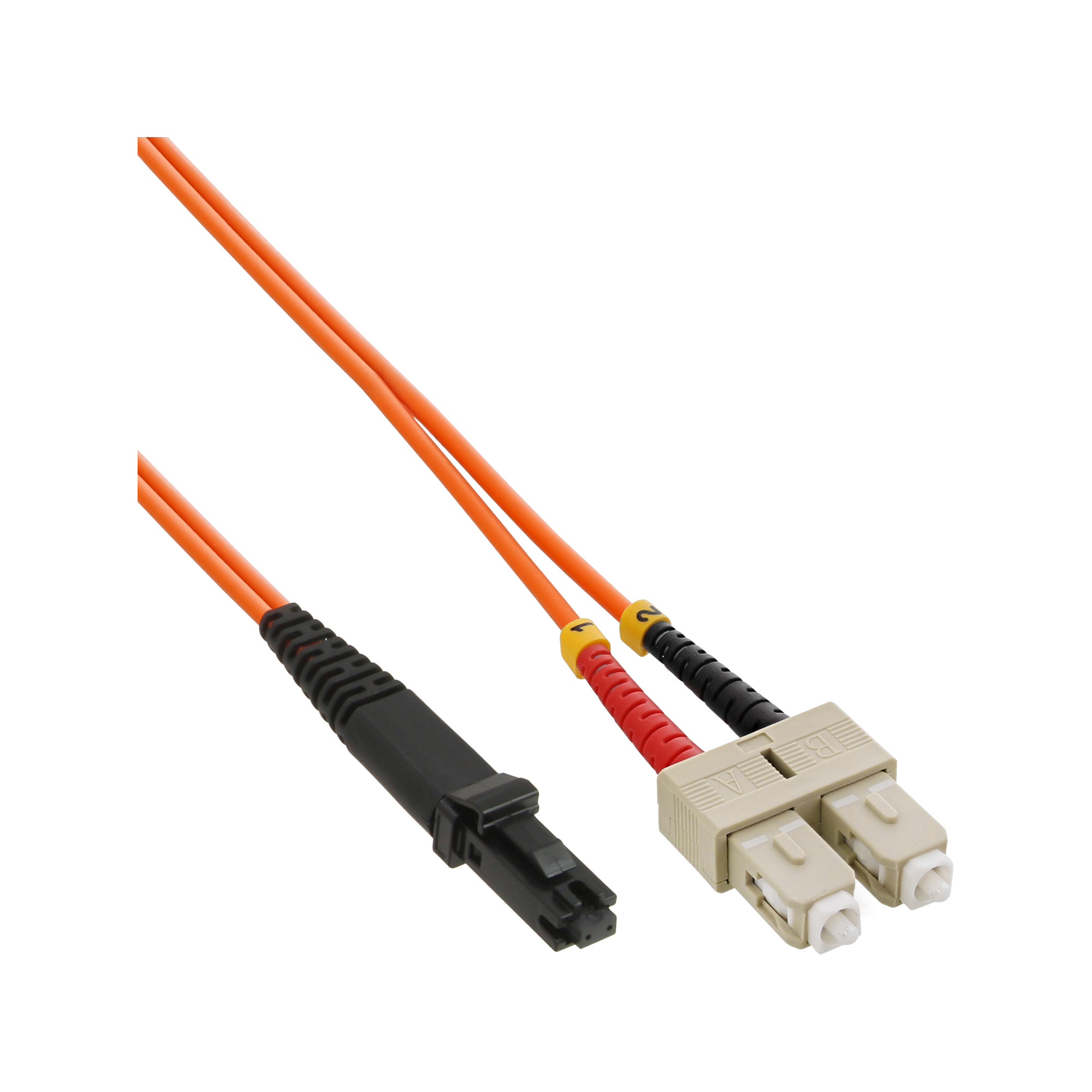 INLINE Kabel 5 Kabel, m InLine® MTRJ/SC, MTRJ, 5m 50/125µm, Duplex LWL, LWL Patchkabel OM2, LWL