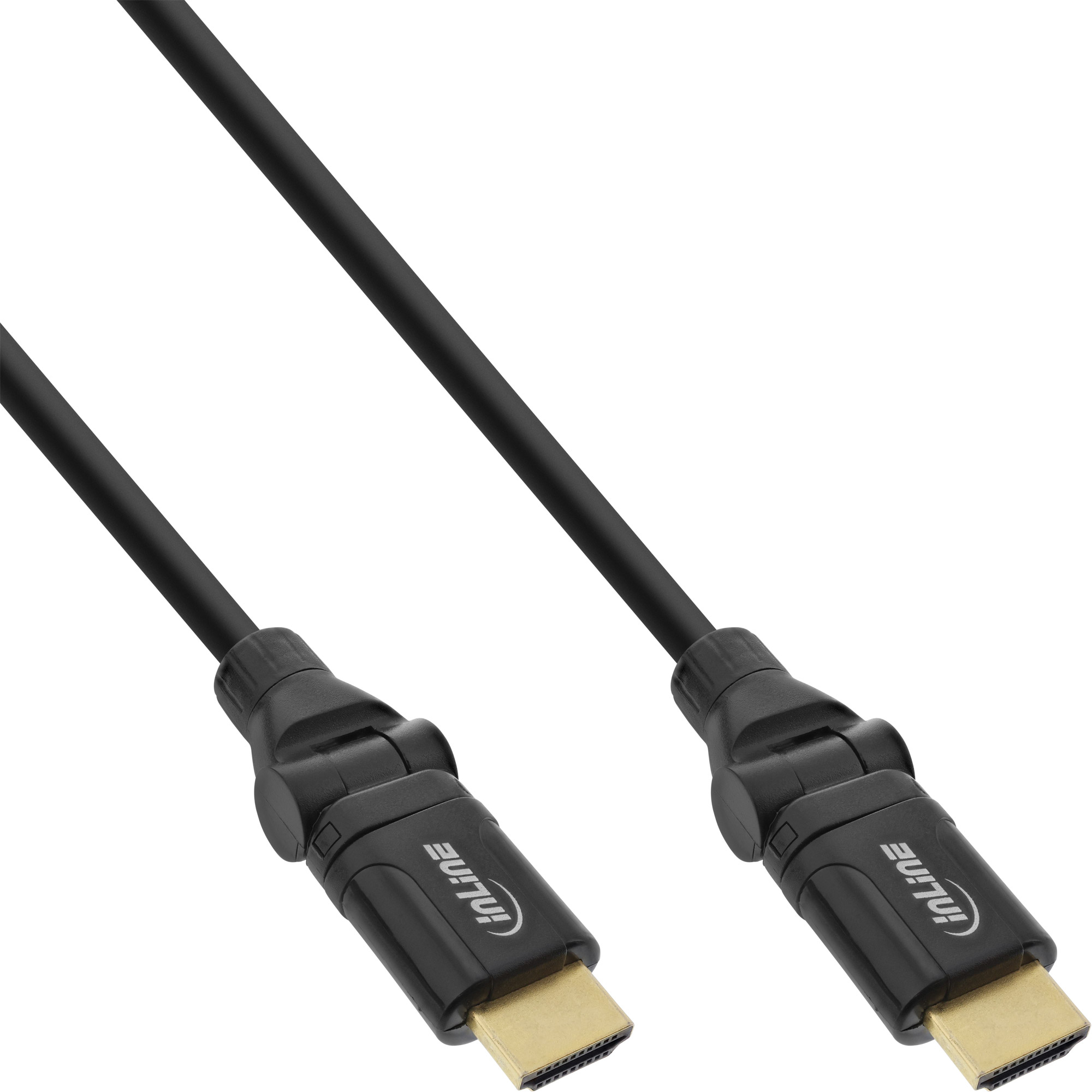 INLINE InLine® HDMI Kabel, Speed Ethernet, mit / Stecker, HDMI-High HDMI Stecker