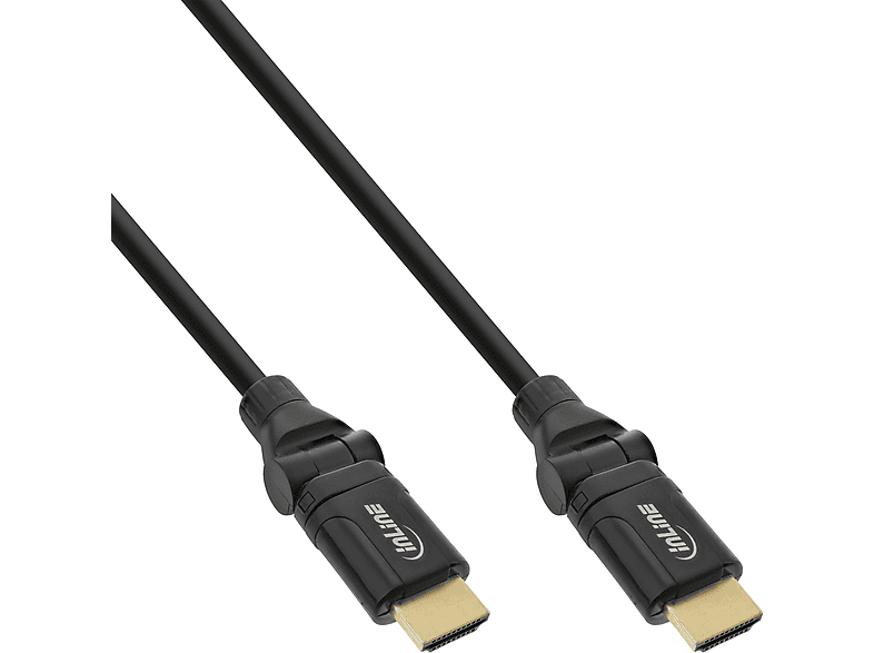 INLINE InLine® HDMI Kabel, HDMI-High Speed mit Ethernet, Stecker / Stecker, HDMI