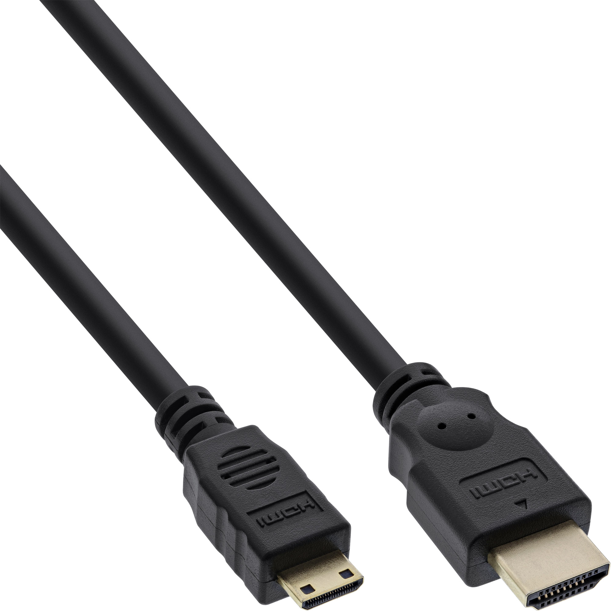 INLINE Stecker HDMI Kabel, auf HDMI Mini 3m Speed A verg. InLine® Cable, C, High