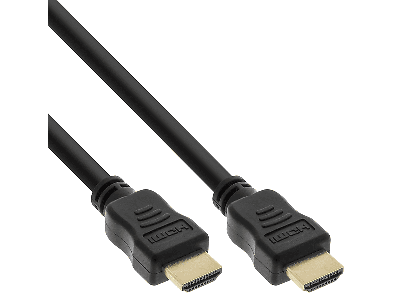 INLINE Speed Ethernet, Stecker Kabel, InLine® mit / Premium, HDMI-High HDMI HDMI