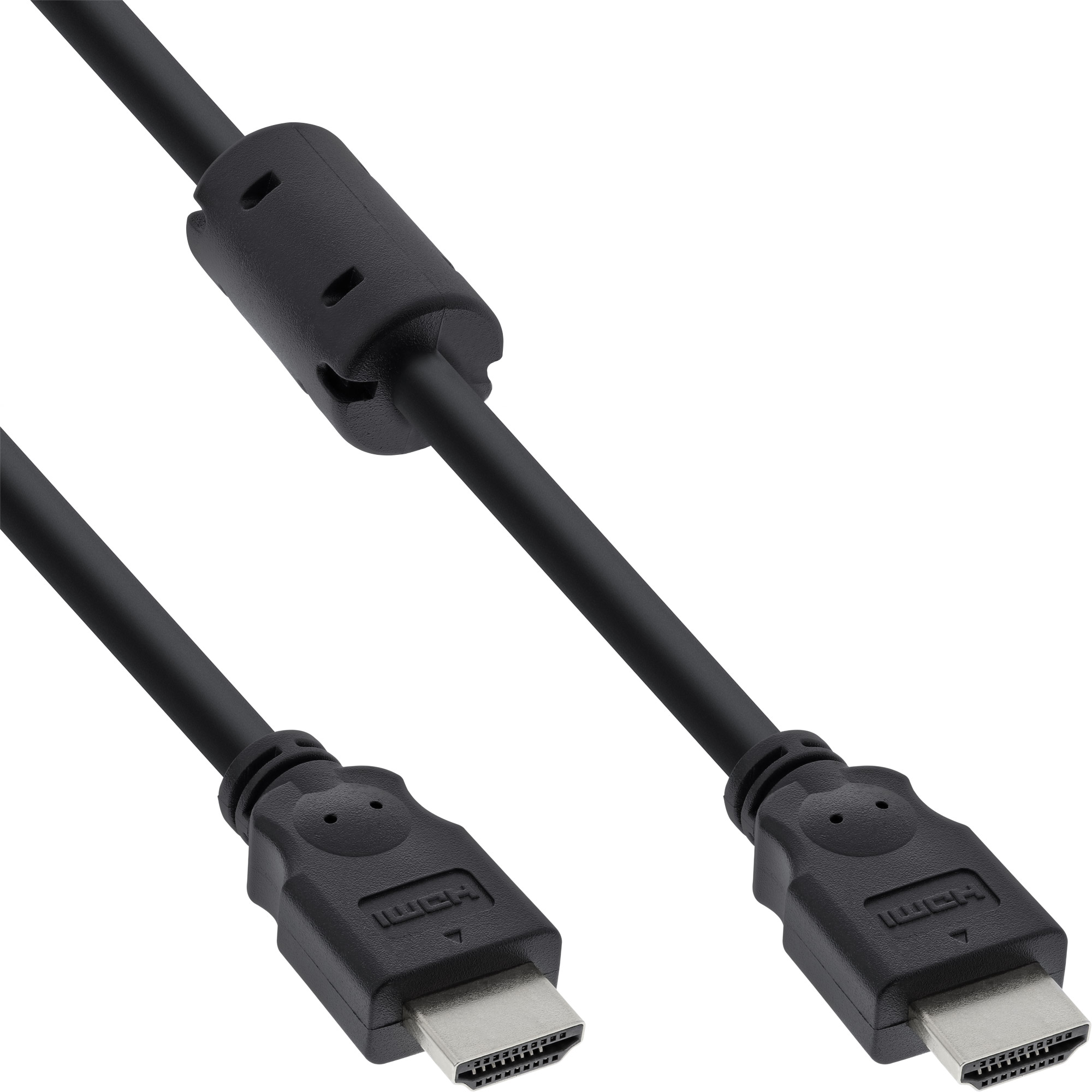 INLINE InLine® HDMI mit Stecker, Kabel, / Speed, HDMI-High HDMI schwarz, Stecker