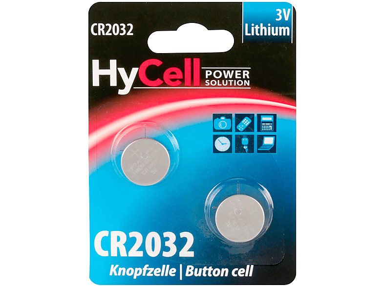 ANSMANN ANSMANN 5020202 Knopfzelle CR2032 HyCell 3V Lithium Mainboardbatterie, Knopfzellen Knopfzellen, Lithium, 3 Volt 2 Stück | Batterien