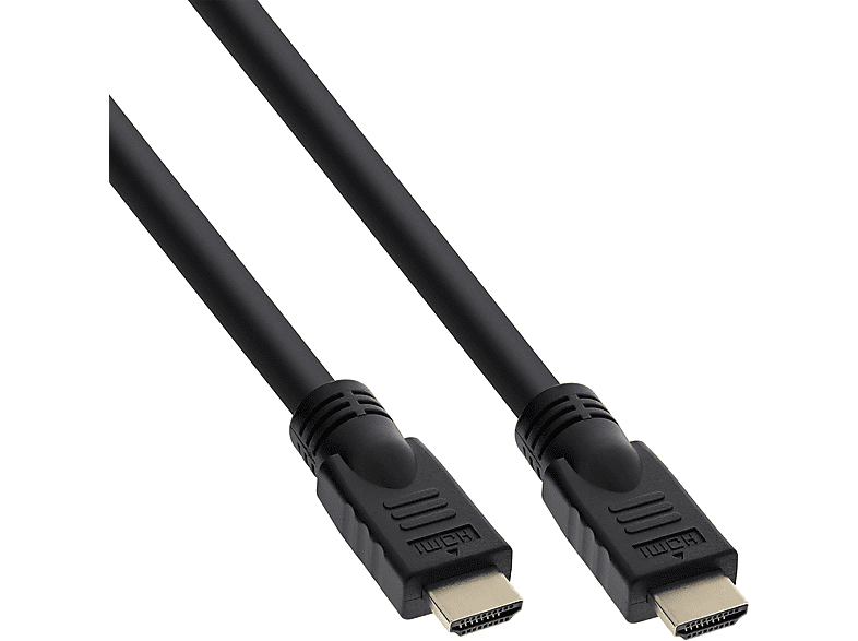 INLINE InLine® HDMI Kabel, HDMI-High Speed mit Ethernet, Stecker / Stecker, HDMI