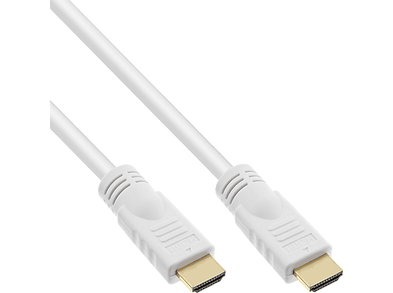 mit INLINE Speed Ethernet, HDMI Kabel, InLine® / HDMI Stecker Premium, HDMI-High