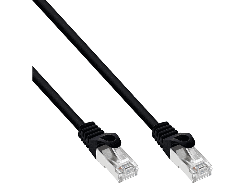 schwarz, 3 m Kabel 3m Patchkabel, Patchkabel, InLine® Patchkabel, INLINE SF/UTP, Cat.5e,