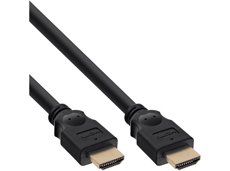 INLINE InLine® HDMI Kabel, Stecker HDMI verg. Speed, / HDMI-High - 0,3m Stecker