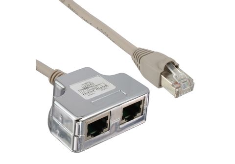 Stecker auf 3 Buchsen, Ethernet-Verlängerungskabel, Carry-Anschluss,  Splitter-Kabel, Adapter, Netzwerk, RJ-45-Stecker auf 3 Buchsen