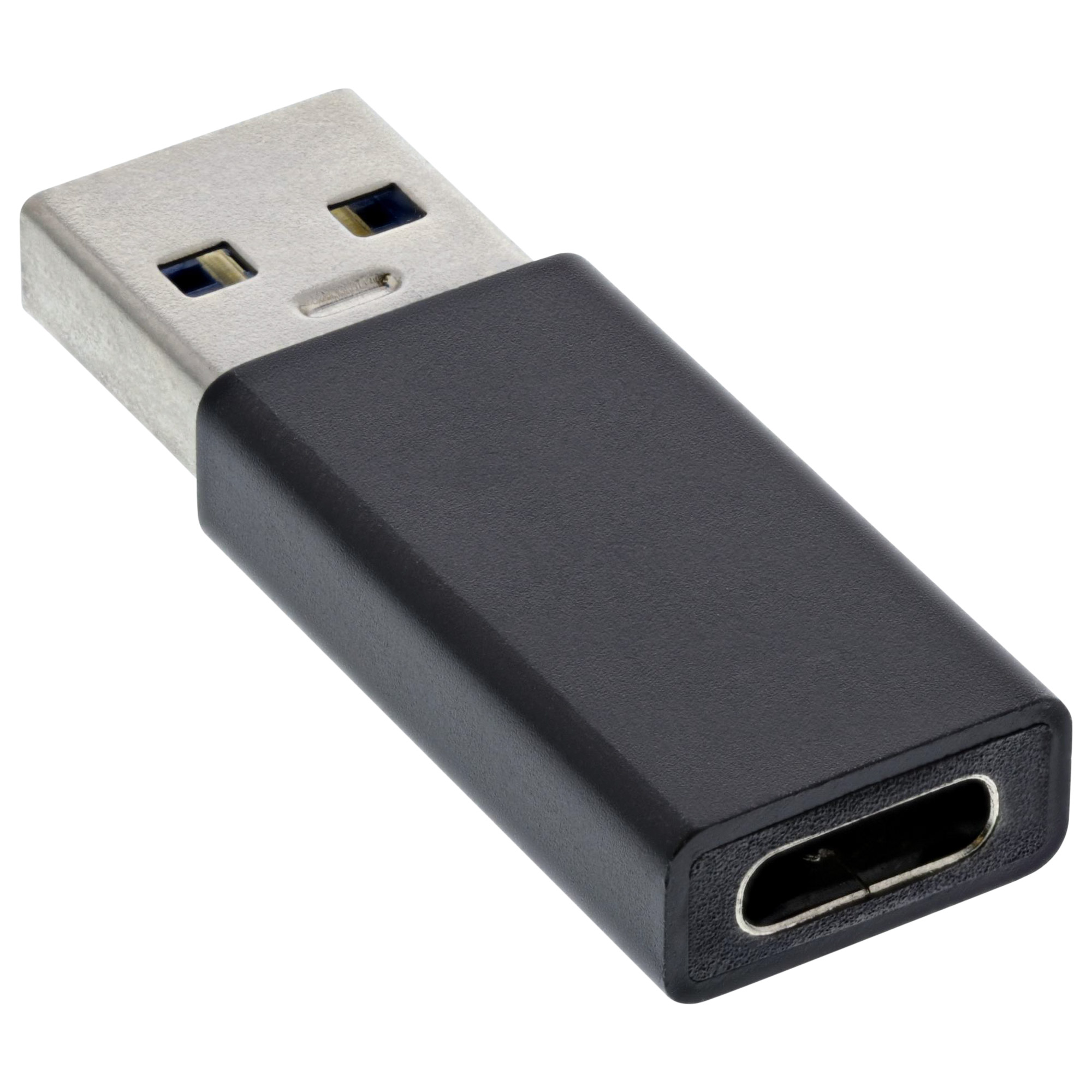INLINE InLine® Gen.2 3.2 USB-C schwarz Adapter, 3.2 USB-A auf Buchse Adapter, Adapter USB USB Stecker