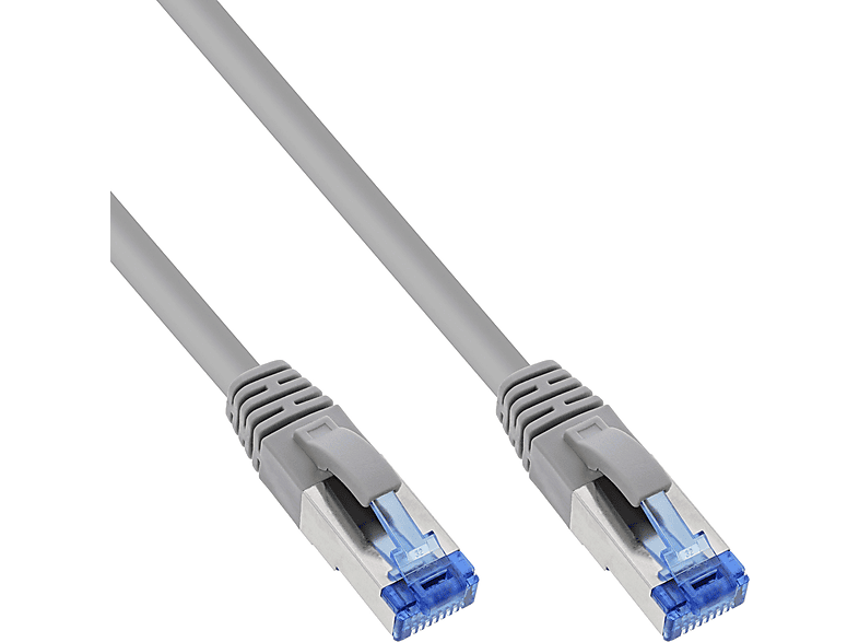 INLINE InLine® grau,, halogenfrei, m 500MHz, Patchkabel, S/FTP (PiMf), Cat.6A, 2 Patchkabel