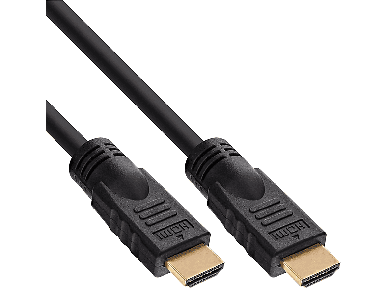 INLINE InLine® HDMI Stecker Kabel, Stecker, / verg. - 10m HDMI-High HDMI Speed