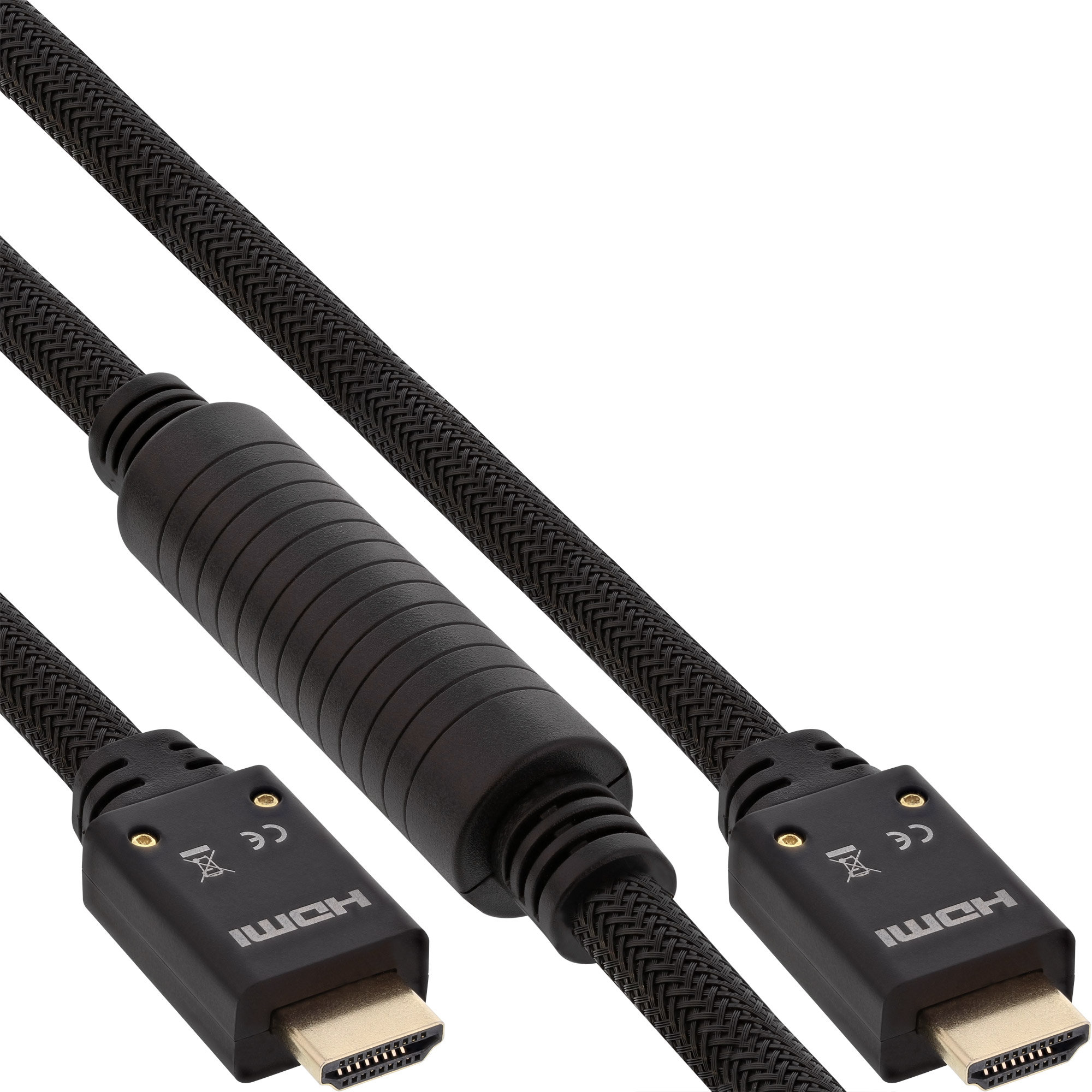 INLINE InLine® HDMI Aktiv-Kabel, HDMI-High 4K2K, Stecker Speed Ethernet, mit HDMI