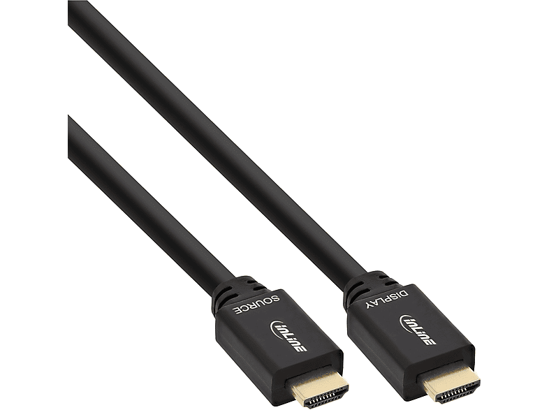 HDMI INLINE Speed HDMI-High Stecker mit Ethernet, Stecker, Kabel, HDMI / InLine®