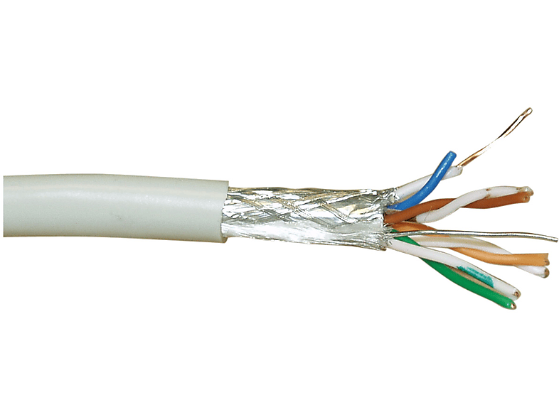 INLINE InLine® Verlegekabel, SF/UTP, AWG24 500 Kabel Kabel, Cat.5e, Rohware/Meterware, CCA, 500m m PVC