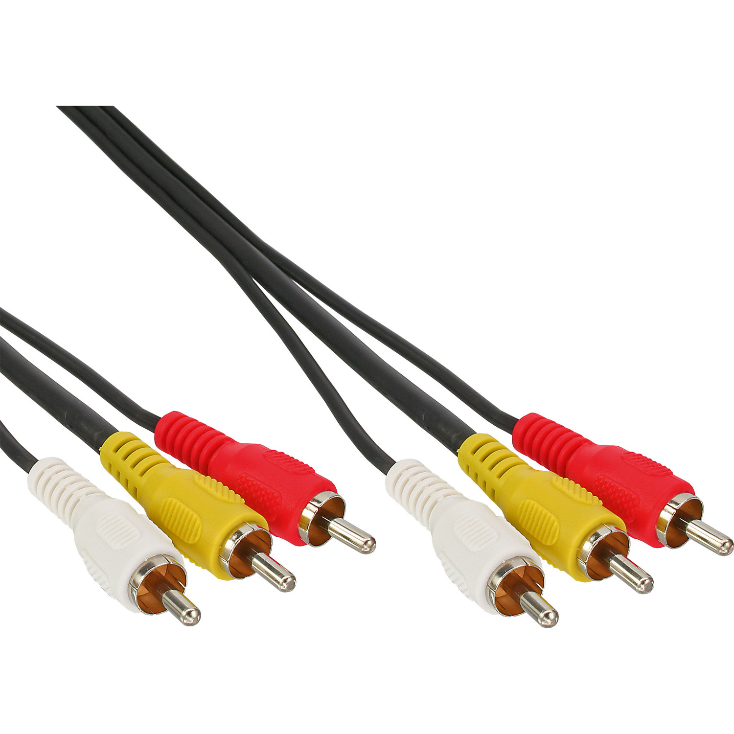 INLINE InLine® Stecker, m Audio/Video Cinch / 1,5 Cinch, Video, 3x /, Kabel, 1,5m Stecker Audio Cinch 