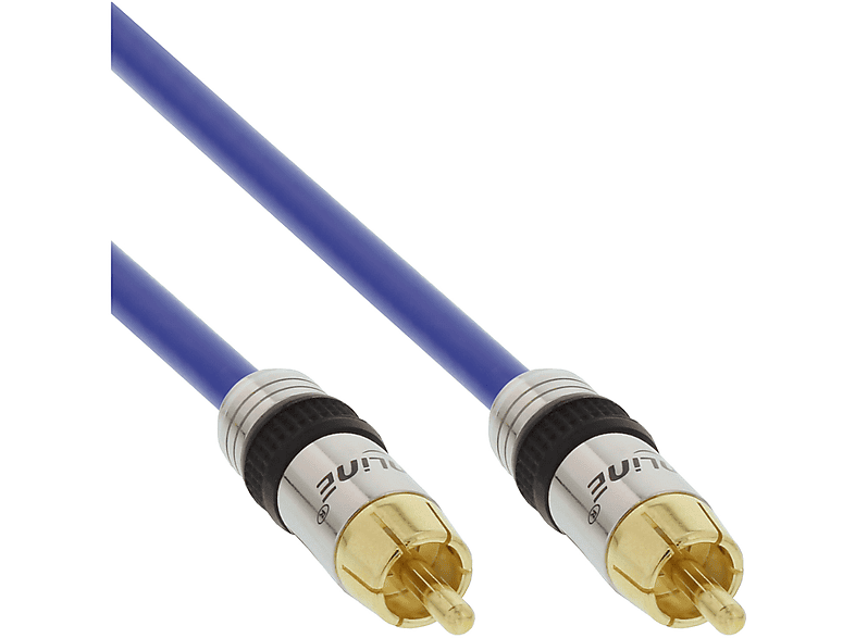 /, AUDIO, Stecker, / Cinch vergoldete Cinch InLine® m Audio Stecker Video, Kabel INLINE PREMIUM, 7 1x